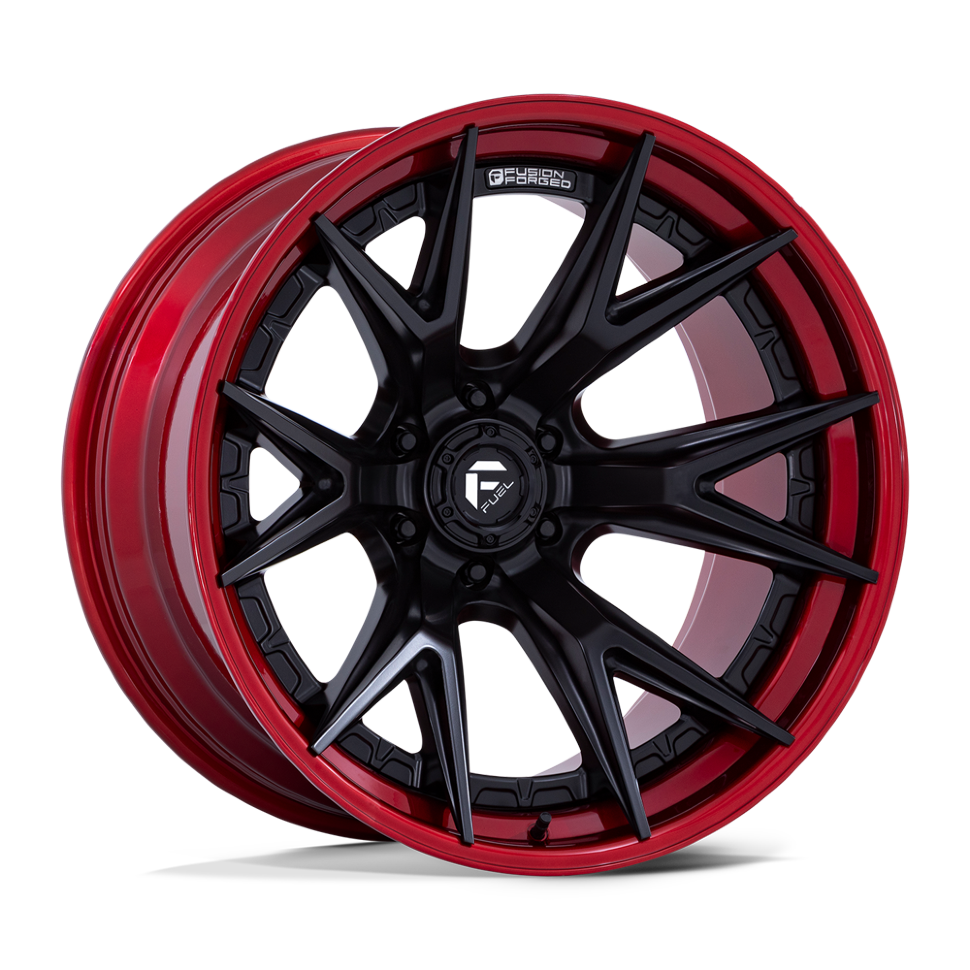 Колесный диск Fuel Off Road Catalyst Matte Black W/Candy Red Lip 24x12 ET-44 FC402MQ24126844N