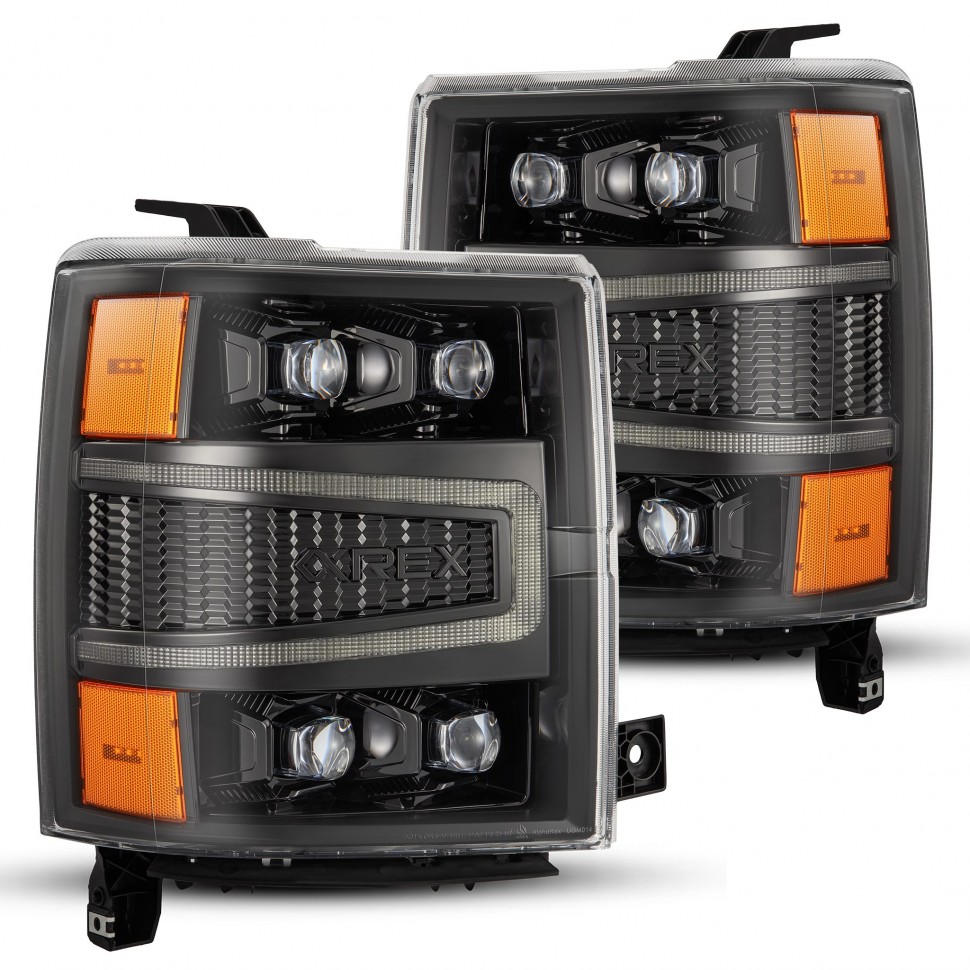 Комплект передних фар Chevy Silverado 1500 14-15 NOVA-Series AlphaRex 880241