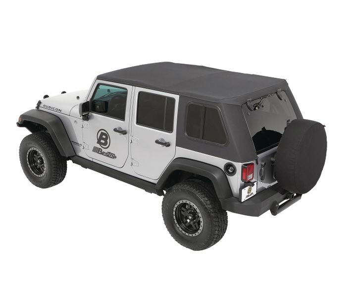 Мягкая крыша софт топ Jeep Wrangler JK 07-18 4 Door (Granite Grey Twill) Trektop Bestop 5486370