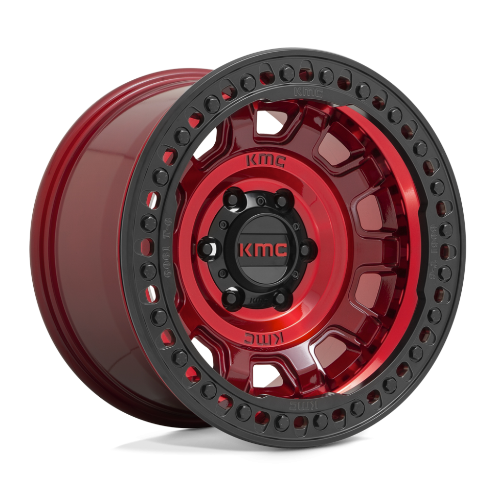 Колесный диск KMC Wheels Tank Beadlock Candy Red 17x9 ET-15 KM23679050915N