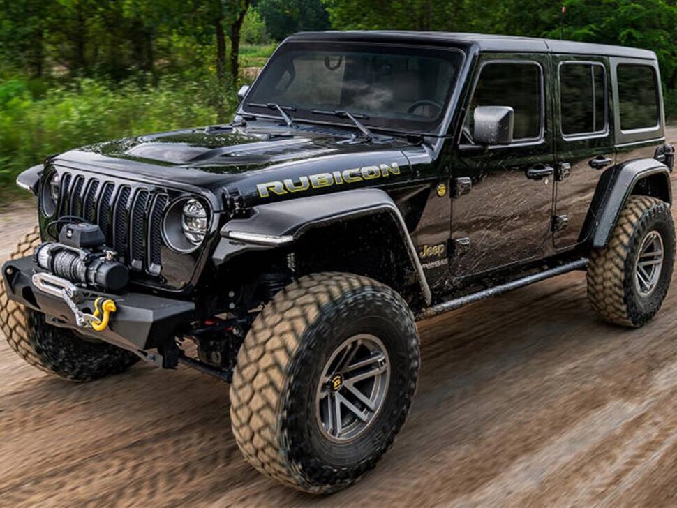 Расширители колесных арок Jeep Wrangler JL 18-25 к-кт 4 шт. Hyperform Bushwacker 11950-07