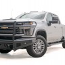 Передний бампер с защитной дугой Black Steel Elite Chevrolet Silverado 2500/3500 15-19 Fab Fours CH14-Q3060-1