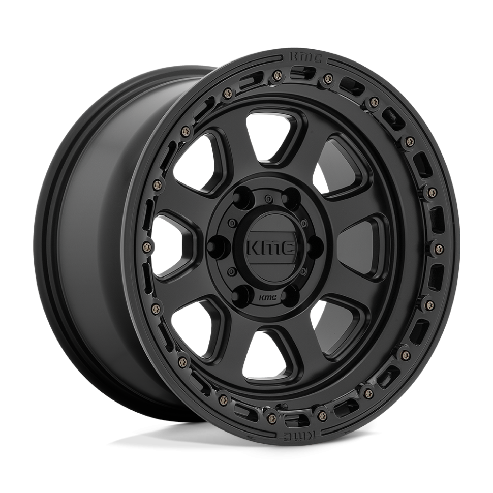 Колесный диск KMC Wheels Chase Satin Black W/Gloss Black Lip 17x9 ET KM54879050700