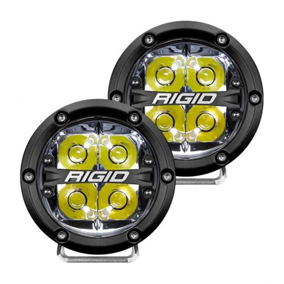 Дополнительные led фары 4" Дальний свет белая подсветка (пара) 360-Series Rigid Industries 36113