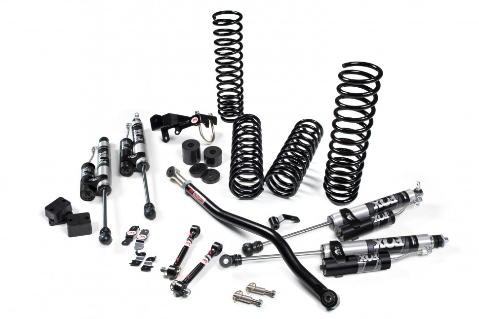 Лифт кит подвески 3.5" J-Venture Jeep Wrangler JK 07-18 4Door с амортизаторами FOX с резервуаром JKS JSPEC100KFR