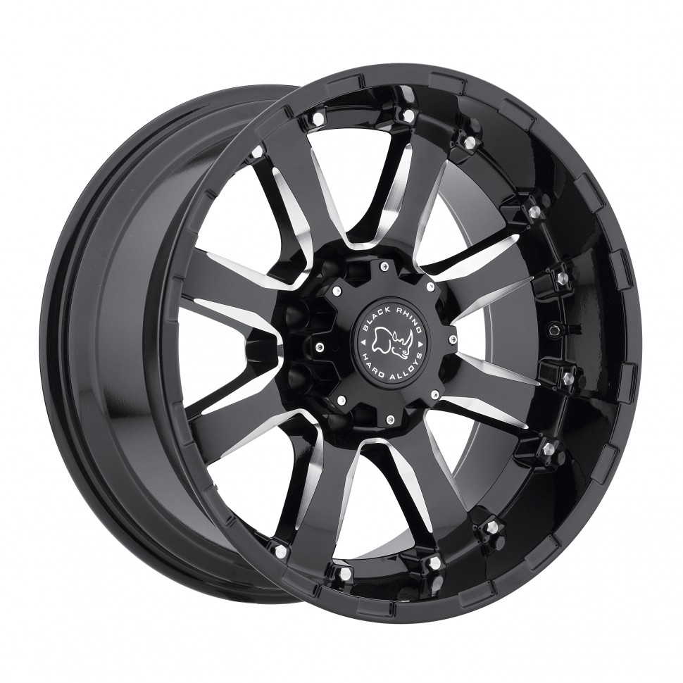 Колесный диск Black Rhino Sierra Gloss Black W/Milled Spokes 18x9 ET+12 1890SRA126120B67