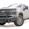 Передний бампер с центральной дугой Black Steel Elite Chevrolet Silverado 2500/3500 15-19 Fab Fours CH14-Q3062-1