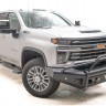 Передний бампер с центральной дугой Black Steel Elite Chevrolet Silverado 2500/3500 15-19 Fab Fours CH14-Q3062-1