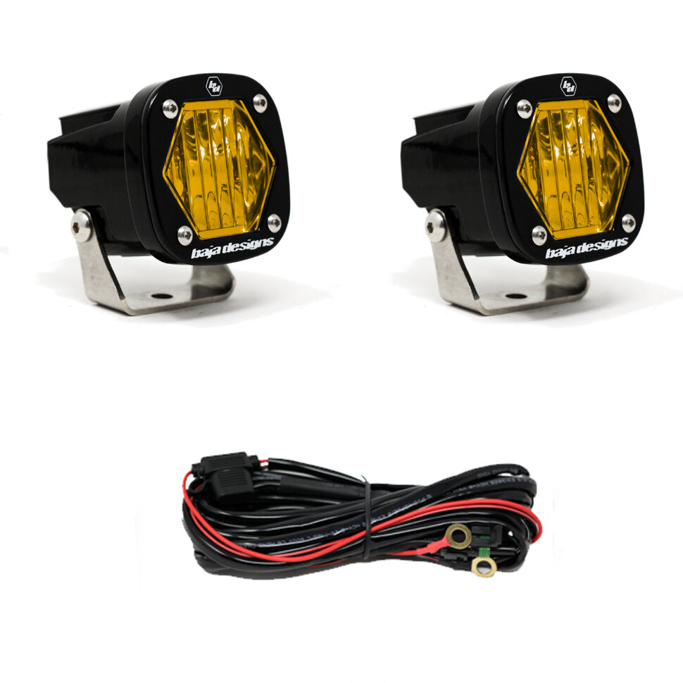 Комплект дополнительных Led фар 2.1x2.1" Wide Cornering S1 Baja Designs 387815