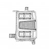 Комплект передних фар Chevrolet Silverado 1500 16-18 NOVA-Series AlphaRex 880238