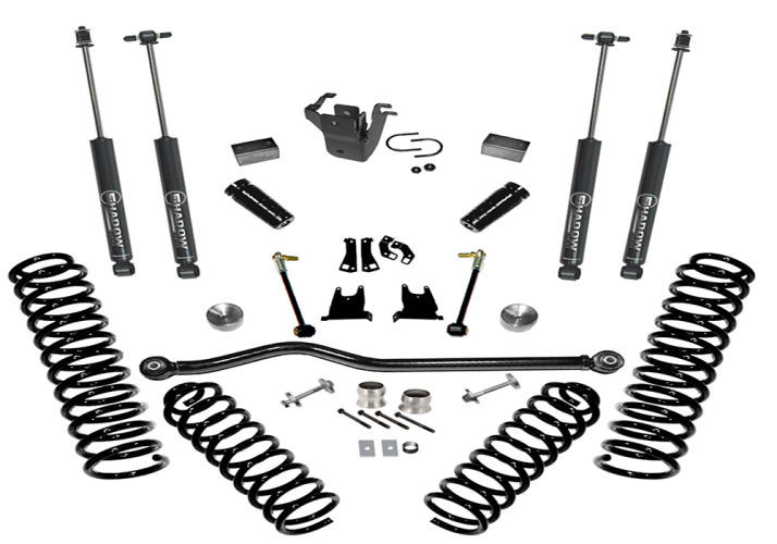 Лифт комплект подвески 4" Jeep Wrangler JK 07-18 2 Door (Shadow Shocks) Superlift K927