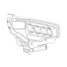 Комплект передних фар Toyota 4Runner 14-22 NOVA-Series AlphaRex 880810