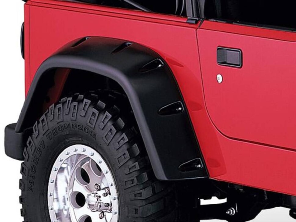 Расширители колесных арок Jeep Wrangler TJ 00-06 задн 2шт. Max Coverage Bushwacker 10030-07