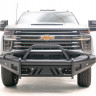 Передний бампер с центральной дугой Black Steel Elite Chevrolet Silverado 2500/3500 07-10 Fab Fours CH08-Q2062-1