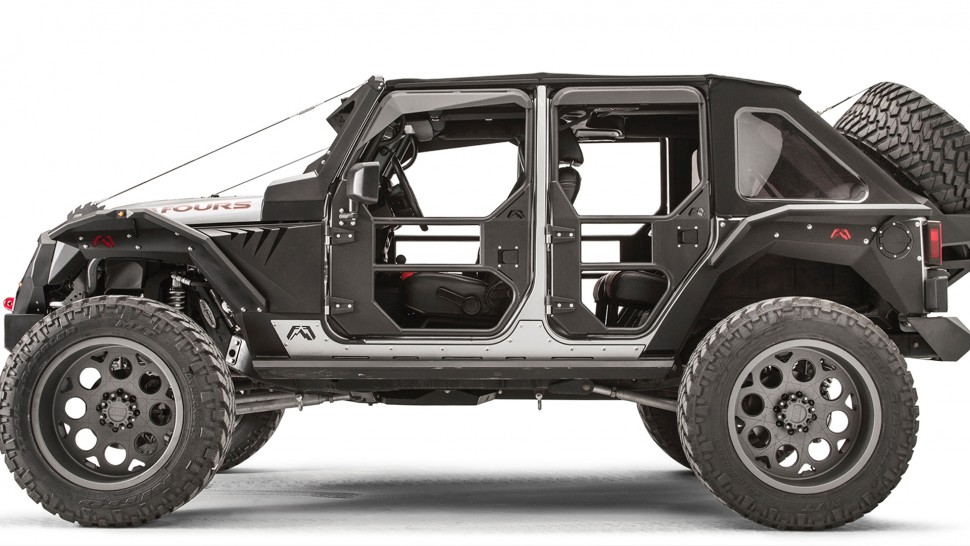 Летние двери задние Jeep Wrangler JK 07-18 Fab Fours JK1031-1