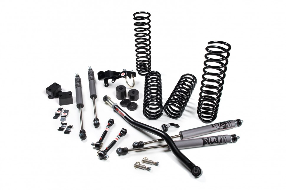 Лифт кит подвески 2.5" J-Venture Jeep Wrangler JK 07-18 2Door с амортизаторами FOX 2.0 Performance JKS JSPEC103KFP