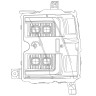 Комплект передних фар Chevrolet Silverado 2500/3500 15-19 NOVA-Series AlphaRex 880228