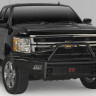 Передний бампер с центральной дугой Black Steel Chevrolet Silverado 2500/3500 20-22 Fab Fours CH20-S4962-1