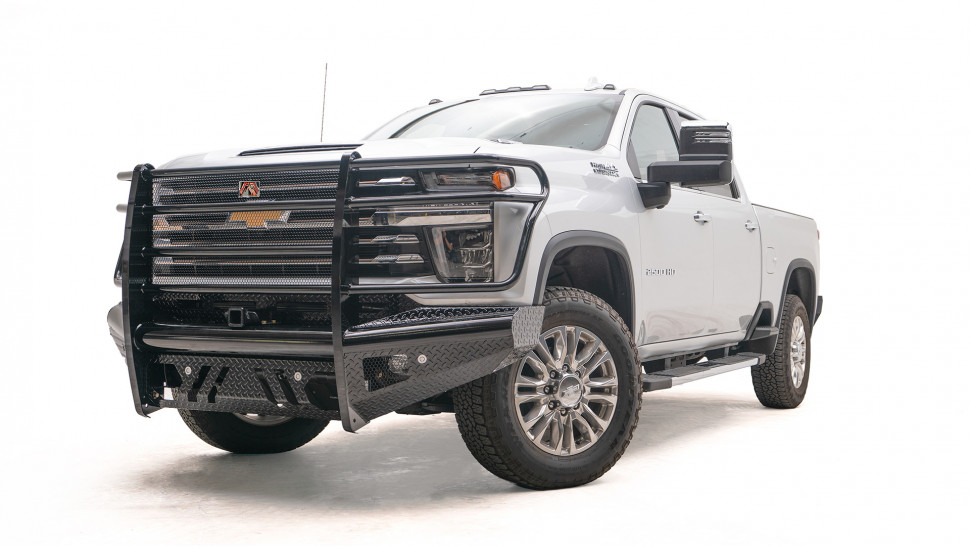 Передний бампер с защитной дугой Black Steel Chevrolet Silverado 2500/3500 15-19 Fab Fours CH14-S3060-1