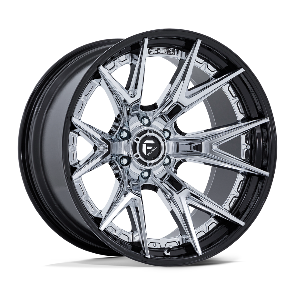 Колесный диск Fuel Off Road Catalyst Chrome W/Gloss Black Lip 20x9 ET+1 FC402PB20906301