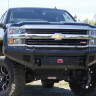 Передний бампер Black Steel Chevrolet Silverado 2500/3500 15-19 Fab Fours CH14-S3061-1