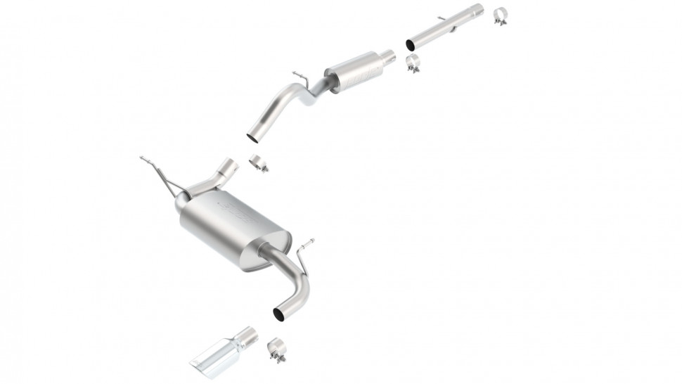 Выхлопная система Jeep Wrangler JK 12-18 Borla 140462
