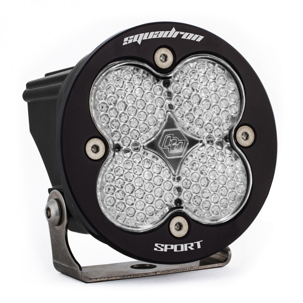 Дополнительная LED фара 3.5"x3.5" Рабочий/Широкий свет Squadron-R Sport LED Light Baja Designs 580006