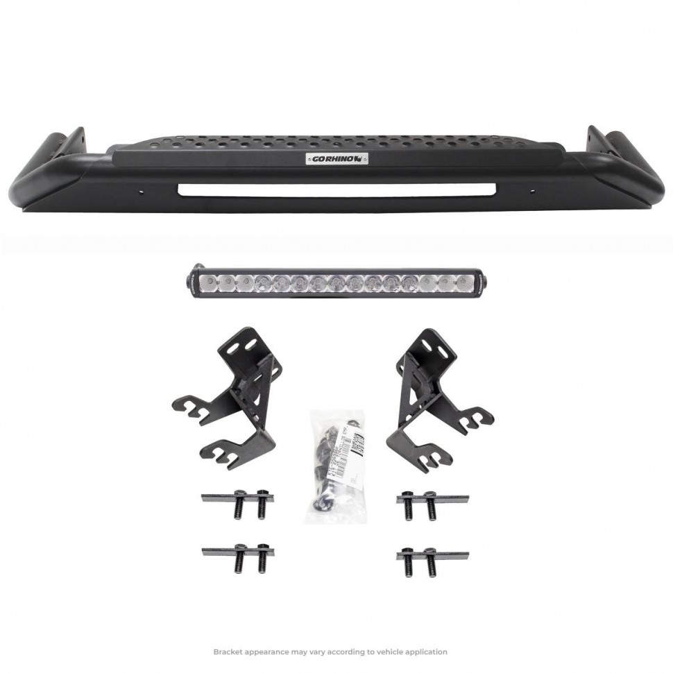 Кенгурятник с подножкой с креплениями Chevrolet Silverado 1500 19-22 RC3 LR Go Rhino 5629720LT