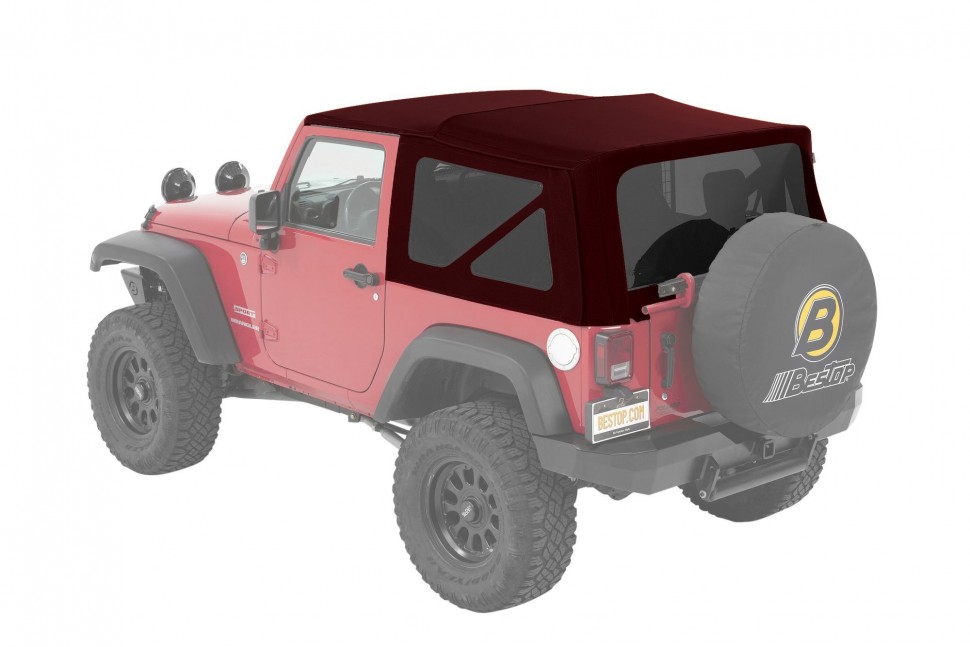 Мягкая крыша софт топ Jeep Wrangler JK 07-18 2 Door (Crushed Red Pepper) Supertop NX Bestop 5482268