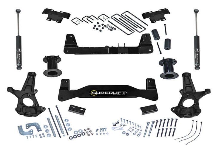 Лифт комплект подвески 6.5" Chevrolet Silverado 1500/GMC Sierra 1500 07-16 (Shadow Shocks) Superlift K180