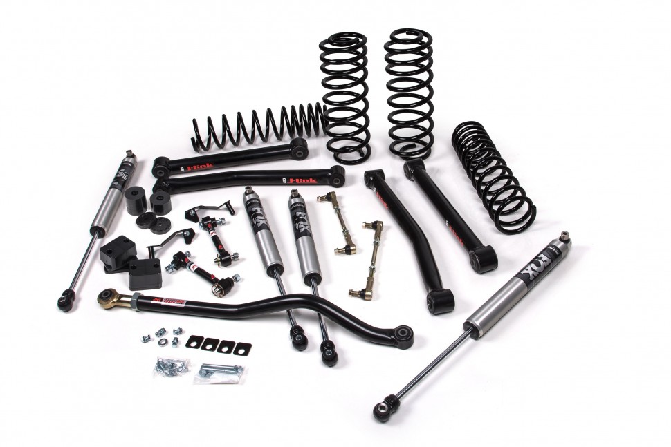 Лифт кит подвески 3.5" J-Konnect Jeep Wrangler JL 18-22 4Door с амортизаторами Jspec/усиленные пружины JKS JSPEC124K