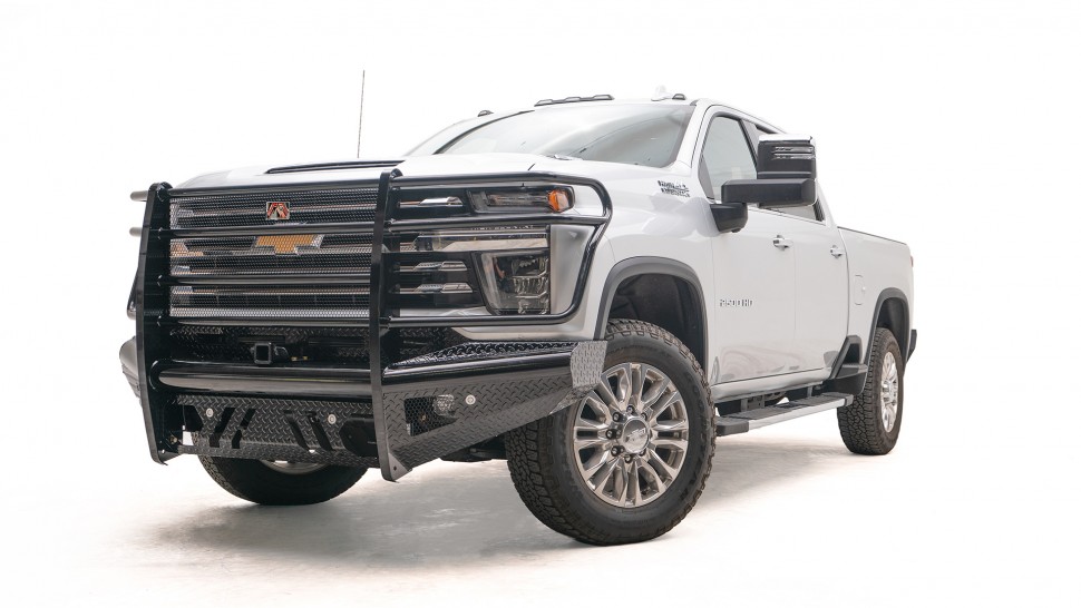 Передний бампер с защитной дугой Black Steel Chevrolet Silverado 2500/3500 11-14 Fab Fours CH11-S2760-1