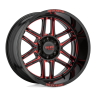 Колесный диск Moto Metal Folsom Gloss Black Milled W/Red Tint 20x10 ET-18 MO99221050918N