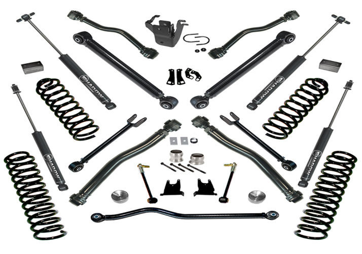 Лифт комплект подвески 4" Jeep Wrangler JK 07-18 4 Door (Shadow Shocks) Superlift K997