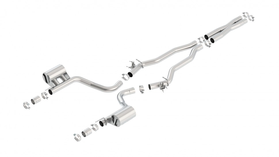 Выхлопная система Dodge Challenger Hellcat SRT RWD 15-22 Borla 140648