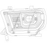 Комплект передних фар Toyota Sequoia/Tundra 07-17 LUXX-Series AlphaRex 880825