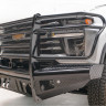 Передний бампер с защитной дугой Black Steel Chevrolet Silverado 2500/3500 07-10 Fab Fours CH08-S2060-1