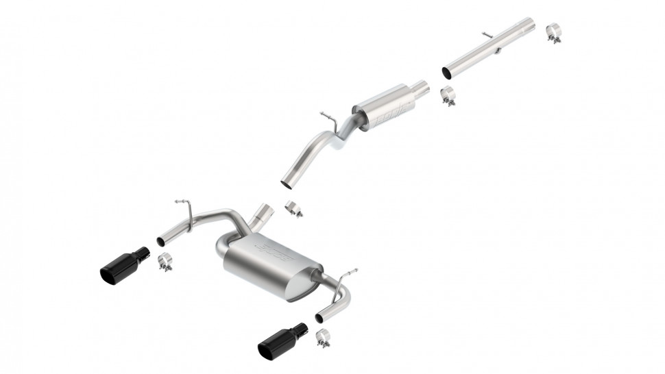 Выхлопная система Jeep Wrangler JK 12-18 Borla 140460BC