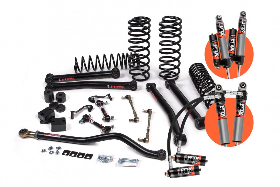 Лифт кит подвески 3.5" J-Konnect Jeep Wrangler JL 18-22 4Door с амортизаторами Fox 2.5 Elite/усиленные пружины JKS JSPEC124PES