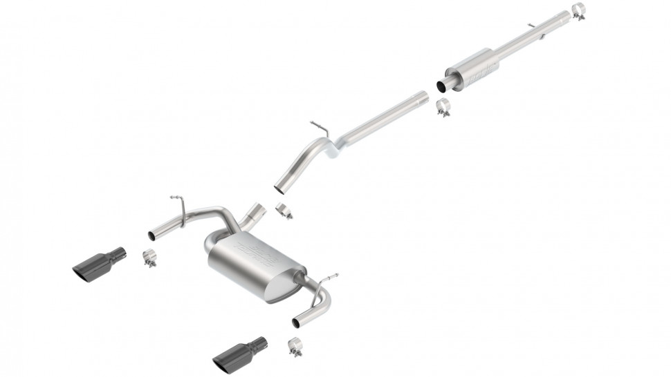 Выхлопная система Jeep Wrangler JK 12-18 Borla 140459BC