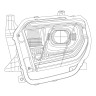 Комплект передних фар Toyota Tundra 14-21 LUXX-Series AlphaRex 880836