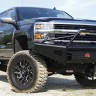 Передний бампер с центральной дугой Black Steel Chevrolet Silverado 2500/3500 07-10 Fab Fours CH08-S2062-1