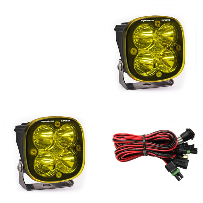 Дополнительные LED фары 3.07"x3.07" Дальний свет (пара) Squadron Sport LED Light Baja Designs 557811