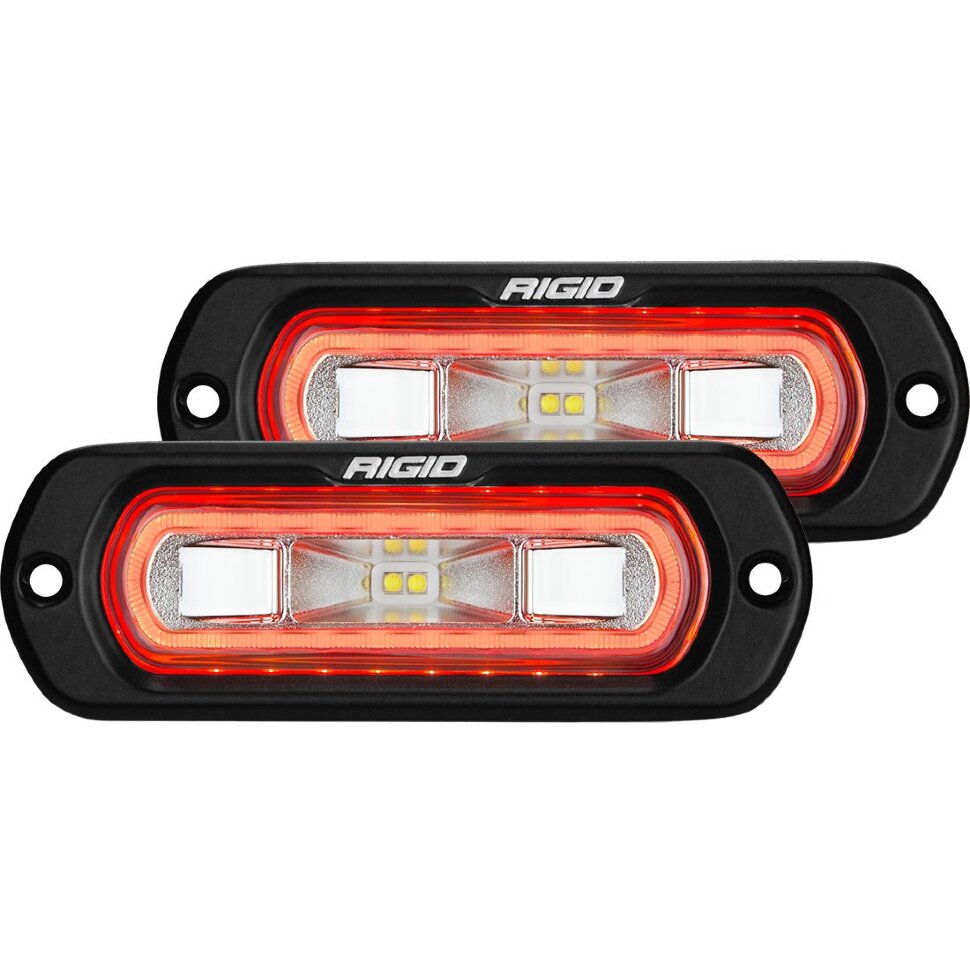 Комплект дополнительных Led фар с подсветкой 4.5x1.5" Wide/Drive SR-L Rigid Industries 53222