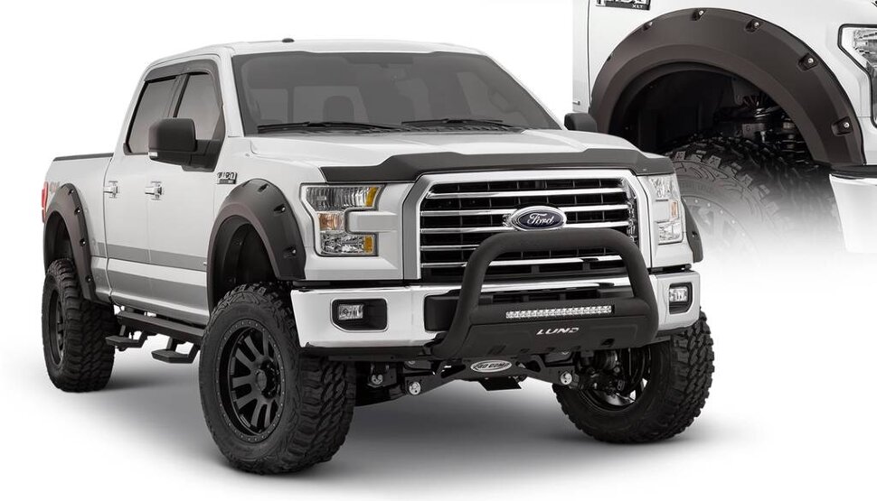Расширители колесных арок Ford F-150 15-17 к-кт 4 шт. Max Coverage Bushwacker 20939-02