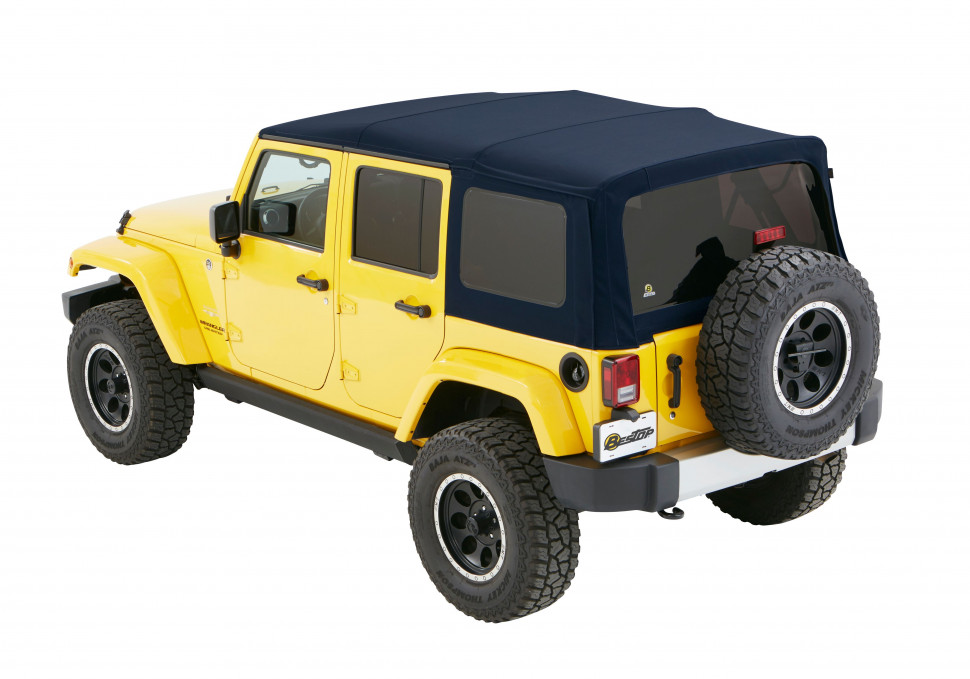 Мягкая крыша софт топ Jeep Wrangler JK 07-18 4 Door (Navy Blue) Supertop NX Bestop 5482369