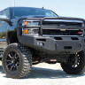 Передний бампер Premium с дугами Chevrolet Silverado 2500/3500 15-19 Fab Fours CH14-A3050-1