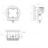 Дополнительная LED фара 5.24"x5.24" Рассеянный свет XL-R Sport LED Light Baja Designs 570015