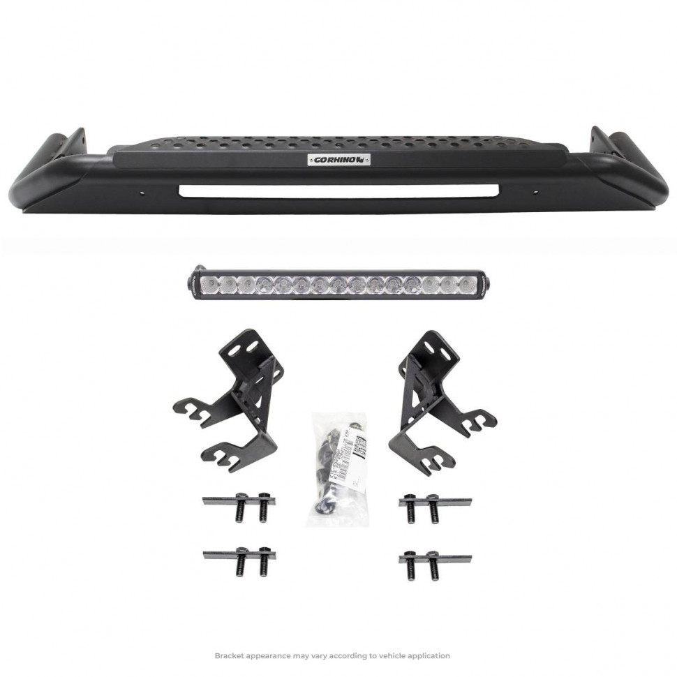 Кенгурятник с подножкой с креплениями Dodge Ram 2500/3500 10-18 RC3 LR Go Rhino 5665620LT