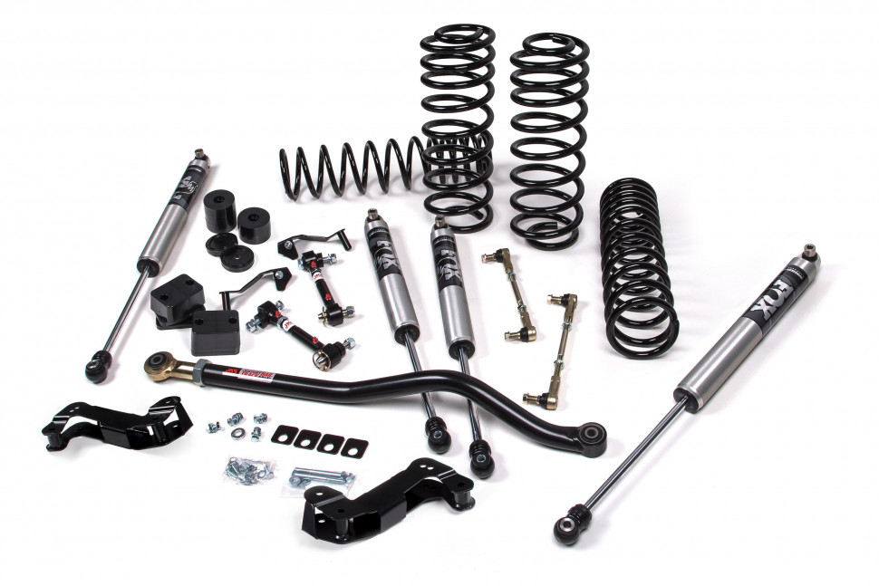 Лифт кит подвески 3.5" J-Kontrol Jeep Wrangler JL 18-22 4Door с амортизаторами FOX 2.0 Performance/усиленные пружины JKS JSPEC142KFP